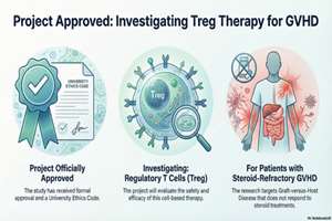  تصویب طرح پژوهشی «ارزیابی ایمنی و اثربخشی سلول‌های T تنظیمی (Treg) در بیماران مبتلا به GVHD مقاوم به استروئید» در مرکز تحقیقات و اخذ کد اخلاق دانشگاه